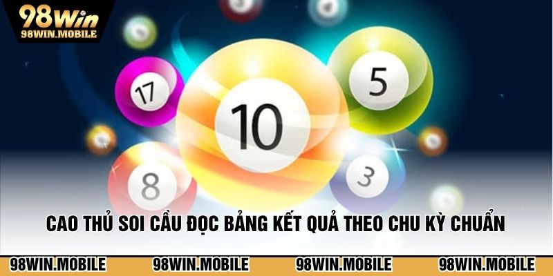 Cao thủ soi cầu đọc bảng kết quả theo chu kỳ chuẩn 