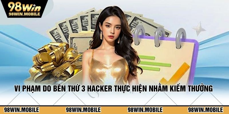 Vi phạm do bên thứ 3 hacker thực hiện nhằm kiếm thưởng 